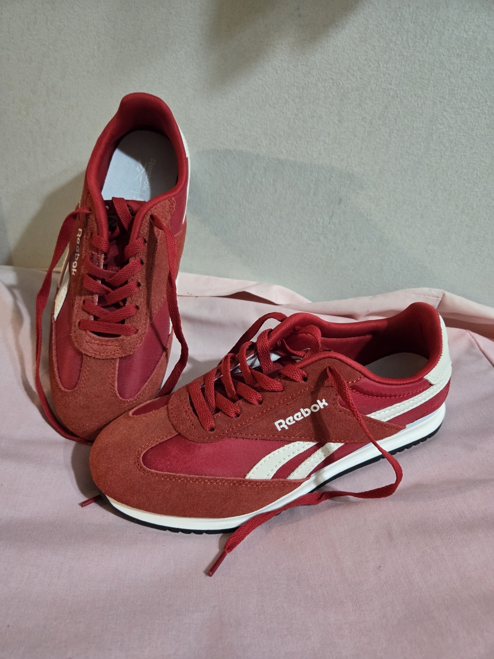 Reebok Classic Red & White Retro Sneakers